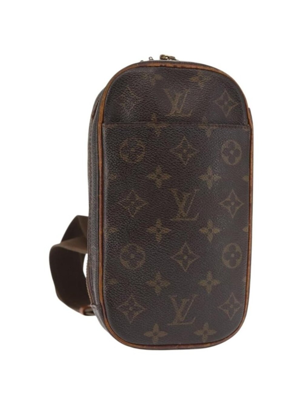 Authentic LOUIS VUITTON Monogram Pochette Gange Shoulder Bag M51870 LV
